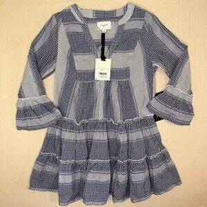NWT Tuckernuck Pomander Place Blue Gingham Lanie Dress Size Medium